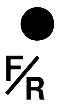 SWF 588078 SWF 588078 Inlegplaatje Vooruit-/achteruitversnelling Blauw